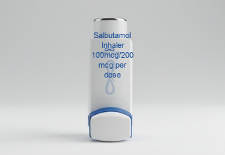 Salbutamol Inhaler 100mcg/200mcg per dose